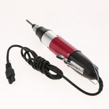 Max 220V Torque Precise Electric Screwdriver Set with Power Rose Red+Black 801