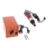 Max 220V Torque Precise Electric Screwdriver Set with Power Rose Red+Black 801