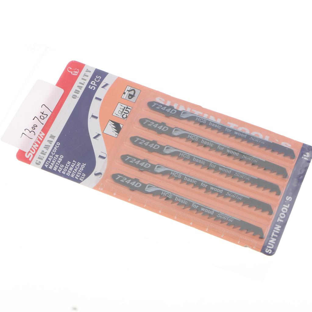 Max Maxb 5Pieces High Carbon Steel Saw Blades Curved Cut Tool T244D(Wool)