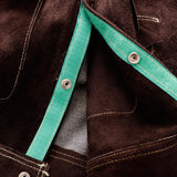 Max Welding Suits Heat/Flame Resistant Heavy Duty Anti-scald Brown Shirt L - Aladdin Shoppers
