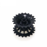 Max Plastic Crawler Drive Driving Wheel with Coupler for Tank Car Chassis  black