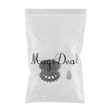Max Plastic Crawler Drive Driving Wheel with Coupler for Tank Car Chassis  black