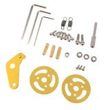 Max Metal Crawler Bearing Wheel with Damping Spring for Tank Car Chassis  gold