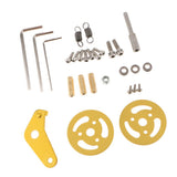 Max Metal Crawler Bearing Wheel with Damping Spring for Tank Car Chassis  gold