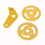 Max Metal Crawler Bearing Wheel with Damping Spring for Tank Car Chassis  gold