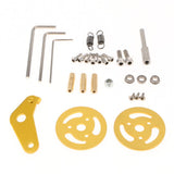 Max Metal Crawler Bearing Wheel with Damping Spring for Tank Car Chassis  gold