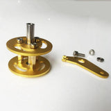 Max Metal Crawler Bearing Wheel with Damping Spring for Tank Car Chassis  gold