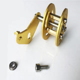 Max Metal Crawler Bearing Wheel with Damping Spring for Tank Car Chassis  gold