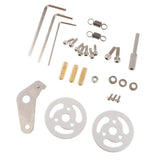 Max Metal Crawler Bearing Wheel with Damping Spring for Tank Car Chassis  sliver