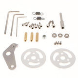Max Metal Crawler Bearing Wheel with Damping Spring for Tank Car Chassis  sliver