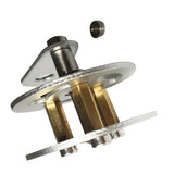 Max Metal Crawler Bearing Wheel with Damping Spring for Tank Car Chassis  sliver
