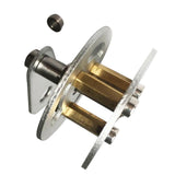 Max Metal Crawler Bearing Wheel with Damping Spring for Tank Car Chassis  sliver