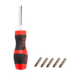 Max 5 in 1 Slotted Philips Screwdriver Bit Set with Led Light  Red