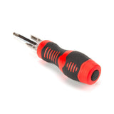 Max 5 in 1 Slotted Philips Screwdriver Bit Set with Led Light  Red