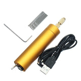 Max Maxb 5V DC Mini Portable Handheld Drill + 10x Twist Bits DIY Tool for Wood PCB