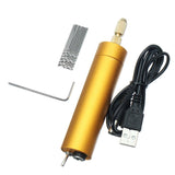 Max Maxb 5V DC Mini Portable Handheld Drill + 10x Twist Bits DIY Tool for Wood PCB