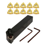 Max Maxb CNC Metal Lathe Turning Tools Holder Bit Set with Carbide Inserts