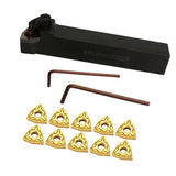 Max Maxb CNC Metal Lathe Turning Tools Holder Bit Set with Carbide Inserts