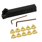 Max Maxb CNC Metal Lathe Turning Tools Holder Bit Set with Carbide Inserts