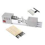 Maxbell DC24V 100W Mini Lathe Bead Polisher Machine for Wood DIY Rotary Tool-EU Plus