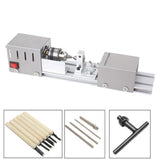 Maxbell DC24V 100W Mini Lathe Bead Polisher Machine for Wood DIY Rotary Tool-EU Plus