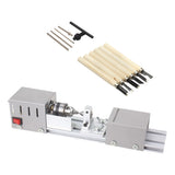 Maxbell DC24V 100W Mini Lathe Bead Polisher Machine for Wood DIY Rotary Tool-EU Plus