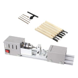 Maxbell DC24V 100W Mini Lathe Bead Polisher Machine for Wood DIY Rotary Tool-EU Plus