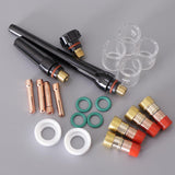 Max 23 pcs TIG Welding Torch Pyrex Cup Gas Kit parts for WP-17/18/26 WP Tungsten - Aladdin Shoppers