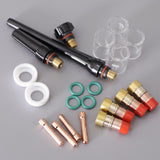 Max 23 pcs TIG Welding Torch Pyrex Cup Gas Kit parts for WP-17/18/26 WP Tungsten - Aladdin Shoppers