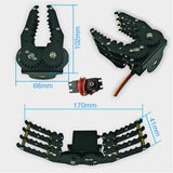 Max Maxb G6 DIY Metal Robotic Robot Standard Claw Gripper Kit MG-996R Servo Black
