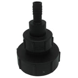Max IBC Tote Tank Drain Adapter Coarse Thread 3" To Hose Connector Fitting 20mm