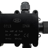 Max IP68 Plastic Electrical Junction Box Case Outdoor Terminal Block 4 Terminal