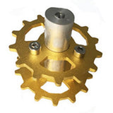Max TWS-03 Metal Crawler Driving Wheel with Coupler for Tank Car Chassis  Gold