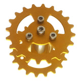 Max TWS-03 Metal Crawler Driving Wheel with Coupler for Tank Car Chassis  Gold
