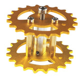 Max TWS-03 Metal Crawler Driving Wheel with Coupler for Tank Car Chassis  Gold