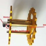 Max TWS-03 Metal Crawler Driving Wheel with Coupler for Tank Car Chassis  Gold