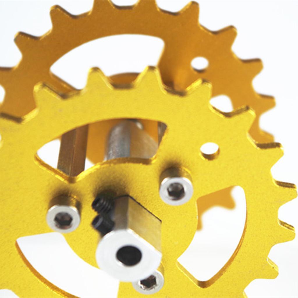 Max TWS-03 Metal Crawler Driving Wheel with Coupler for Tank Car Chassis  Gold
