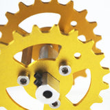 Max TWS-03 Metal Crawler Driving Wheel with Coupler for Tank Car Chassis  Gold