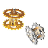 Max TWS-03 Metal Crawler Driving Wheel with Coupler for Tank Car Chassis  Gold