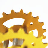 Max TWS-03 Metal Crawler Driving Wheel with Coupler for Tank Car Chassis  Gold