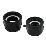 Max Plastic-Black 1000L IBC Water Tank Hose Adapter Hose Connectors Fittings  fine thread 66mm