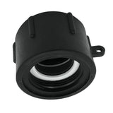 Max Plastic-Black 1000L IBC Water Tank Hose Adapter Hose Connectors Fittings  fine thread 50mm