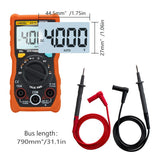 Max Auto Ranging LCD Digital Clamp Meter Tester Multimeter w/ Test Leads  orange