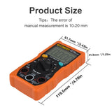 Max Auto Ranging LCD Digital Clamp Meter Tester Multimeter w/ Test Leads  orange