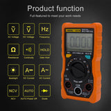 Max Auto Ranging LCD Digital Clamp Meter Tester Multimeter w/ Test Leads  orange
