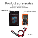 Max Auto Ranging LCD Digital Clamp Meter Tester Multimeter w/ Test Leads  orange