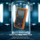 Max Auto Ranging LCD Digital Clamp Meter Tester Multimeter w/ Test Leads  orange