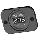 Max Maxb 12-24V LED Panel Digital Voltage Volt Meter Voltmeter for Motorcycle Car