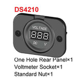 Max Maxb 12-24V LED Panel Digital Voltage Volt Meter Voltmeter for Motorcycle Car