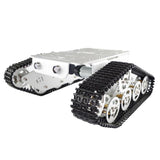 Maxbell 1 PCS T300 Aluminum Alloy Metal Robot Tracked Tank Chassis Platform Crawler 12V chipless motor + plastic track